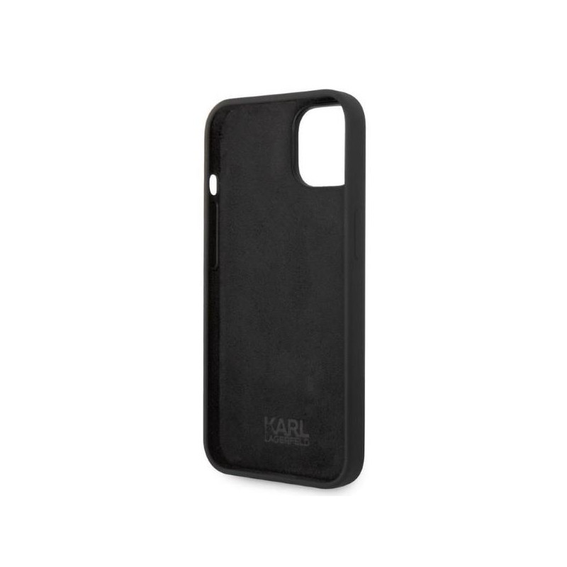 Karl Lagerfeld Silicone Choupette dėklas iPhone 14 Plus - juodas