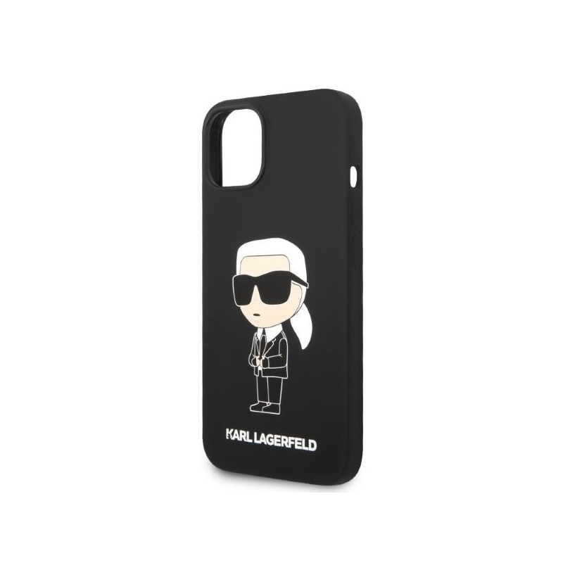Karl Lagerfeld Silicone Ikonik dėklas iPhone 14 Plus - juodas