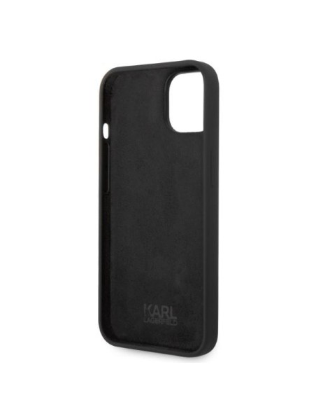 Karl Lagerfeld Silicone Ikonik dėklas iPhone 14 Plus - juodas Karl Lagerfeld Silicone Ikonik dėklas iPhone 14 Plus - juodas