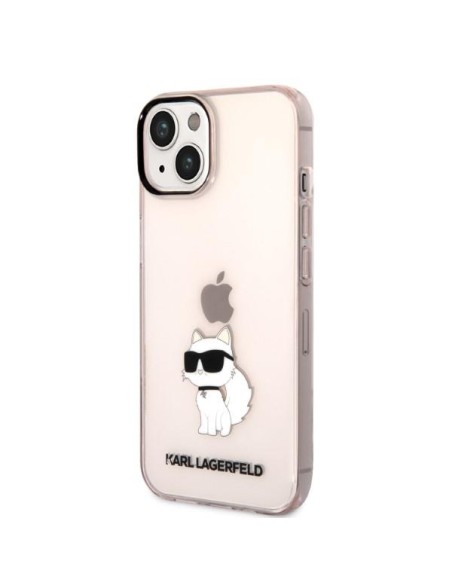 Karl Lagerfeld Ikonik Choupette dėklas iPhone 14 - rožinis Karl Lagerfeld Ikonik Choupette dėklas iPhone 14 - rožinis