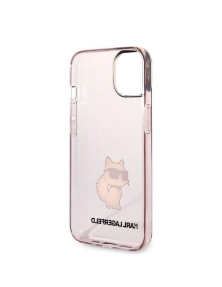 Karl Lagerfeld Ikonik Choupette dėklas iPhone 14 - rožinis Karl Lagerfeld Ikonik Choupette dėklas iPhone 14 - rožinis