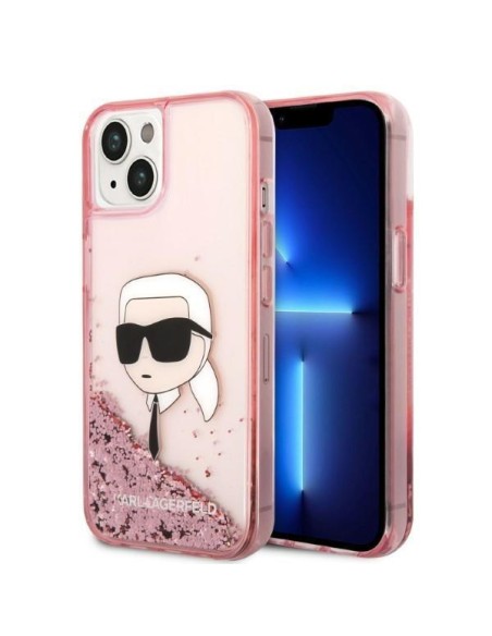 Karl Lagerfeld Glitter Karl& 39 s Head dėklas iPhone 14 - rožinis Karl Lagerfeld Glitter Karl& 39 s Head dėklas iPhone 14 - rožinis