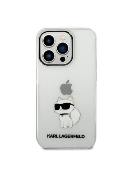 Karl Lagerfeld Ikonik Choupette dėklas iPhone 14 Pro Max - skaidrus Karl Lagerfeld Ikonik Choupette dėklas iPhone 14 Pro Max - skaidrus