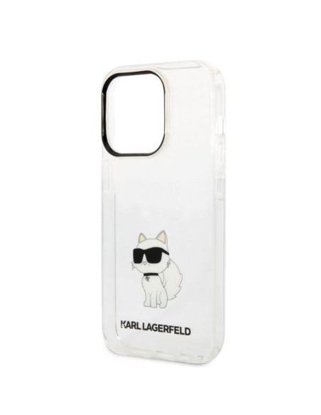 Karl Lagerfeld Ikonik Choupette dėklas iPhone 14 Pro Max - skaidrus Karl Lagerfeld Ikonik Choupette dėklas iPhone 14 Pro Max - skaidrus