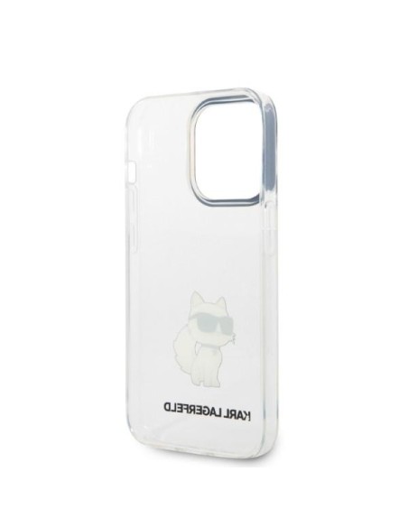 Karl Lagerfeld Ikonik Choupette dėklas iPhone 14 Pro Max - skaidrus Karl Lagerfeld Ikonik Choupette dėklas iPhone 14 Pro Max - skaidrus