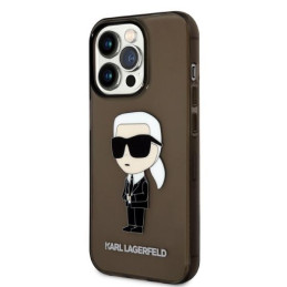 Karl Lagerfeld Ikonik Karl dėklas iPhone 14 Pro Max - juodas