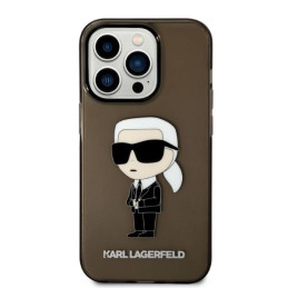 Karl Lagerfeld Ikonik Karl dėklas iPhone 14 Pro Max - juodas