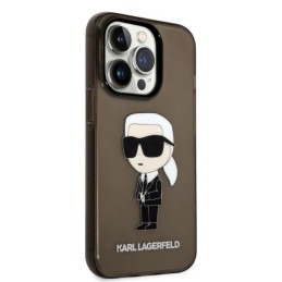 Karl Lagerfeld Ikonik Karl dėklas iPhone 14 Pro Max - juodas