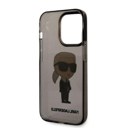 Karl Lagerfeld Ikonik Karl dėklas iPhone 14 Pro Max - juodas