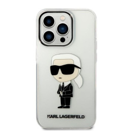 Karl Lagerfeld Ikonik Karl dėklas iPhone 14 Pro Max - skaidrus