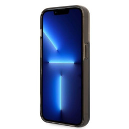 Karl Lagerfeld Liquid Glitter Elong dėklas, skirtas iPhone 14 Pro Max - juodas