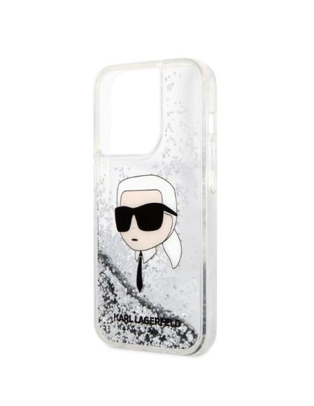 Karl Lagerfeld Glitter Karl& 39 s Head dėklas, skirtas iPhone 14 Pro Max – sidabrinis Karl Lagerfeld Glitter Karl& 39 s Head dėklas, skirtas iPhone 14 Pro Max – sidabrinis