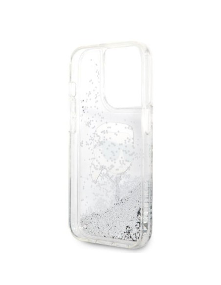 Karl Lagerfeld Glitter Karl& 39 s Head dėklas, skirtas iPhone 14 Pro Max – sidabrinis Karl Lagerfeld Glitter Karl& 39 s Head dėklas, skirtas iPhone 14 Pro Max – sidabrinis