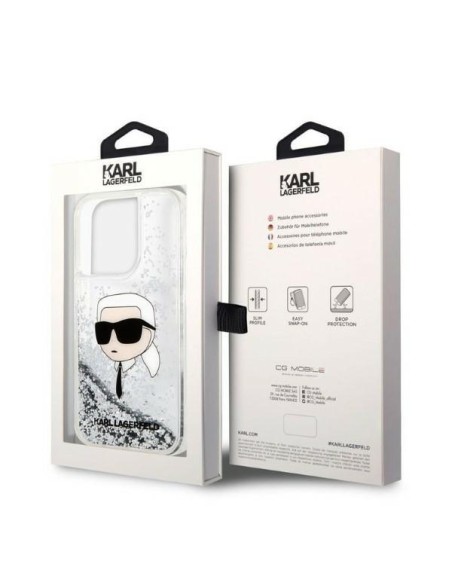 Karl Lagerfeld Glitter Karl& 39 s Head dėklas, skirtas iPhone 14 Pro Max – sidabrinis Karl Lagerfeld Glitter Karl& 39 s Head dėklas, skirtas iPhone 14 Pro Max – sidabrinis