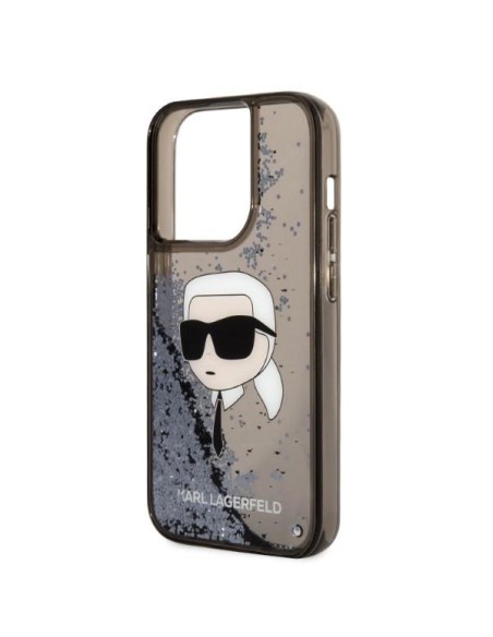 Karl Lagerfeld Glitter Karl& 39 s Head dėklas, skirtas iPhone 14 Pro Max - juodas Karl Lagerfeld Glitter Karl& 39 s Head dėklas, skirtas iPhone 14 Pro Max - juodas