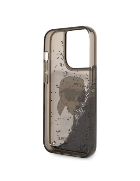 Karl Lagerfeld Glitter Karl& 39 s Head dėklas, skirtas iPhone 14 Pro Max - juodas Karl Lagerfeld Glitter Karl& 39 s Head dėklas, skirtas iPhone 14 Pro Max - juodas