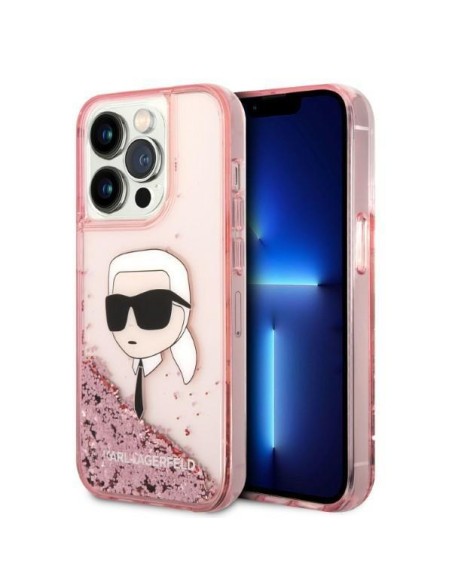 Karl Lagerfeld Glitter Karl& 39 s Head dėklas, skirtas iPhone 14 Pro Max - rožinis Karl Lagerfeld Glitter Karl& 39 s Head dėklas, skirtas iPhone 14 Pro Max - rožinis