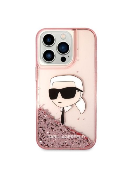 Karl Lagerfeld Glitter Karl& 39 s Head dėklas, skirtas iPhone 14 Pro Max - rožinis Karl Lagerfeld Glitter Karl& 39 s Head dėklas, skirtas iPhone 14 Pro Max - rožinis