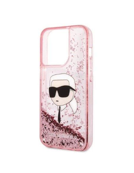Karl Lagerfeld Glitter Karl& 39 s Head dėklas, skirtas iPhone 14 Pro Max - rožinis Karl Lagerfeld Glitter Karl& 39 s Head dėklas, skirtas iPhone 14 Pro Max - rožinis
