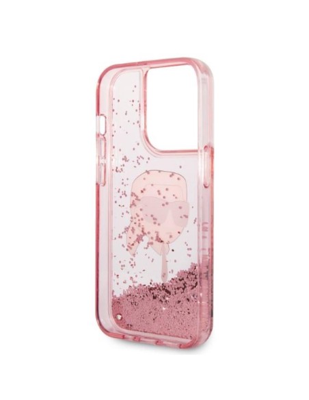 Karl Lagerfeld Glitter Karl& 39 s Head dėklas, skirtas iPhone 14 Pro Max - rožinis Karl Lagerfeld Glitter Karl& 39 s Head dėklas, skirtas iPhone 14 Pro Max - rožinis