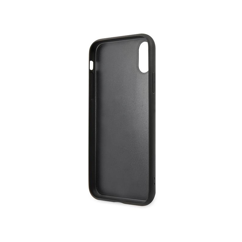 Karl Lagerfeld Saffiano Karl&Choupette Head dėklas iPhone X/ XS - juodas