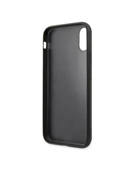 Karl Lagerfeld Saffiano Karl&Choupette Head dėklas iPhone X/ XS - juodas Karl Lagerfeld Saffiano Karl&Choupette Head dėklas iPhone X/ XS - juodas