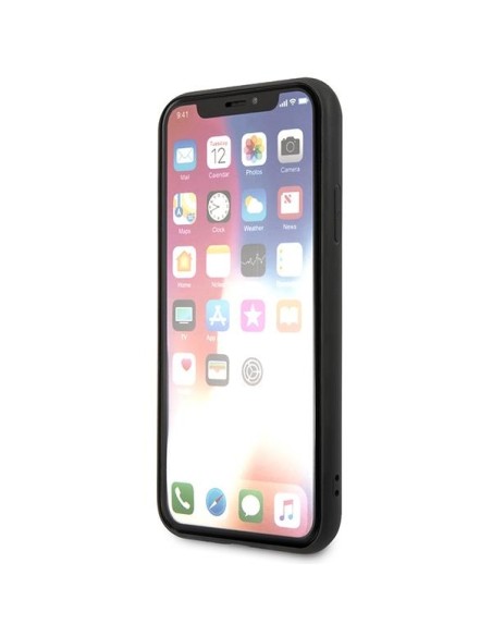 Karl Lagerfeld Saffiano Karl&Choupette Head dėklas iPhone X/ XS - juodas Karl Lagerfeld Saffiano Karl&Choupette Head dėklas iPhone X/ XS - juodas