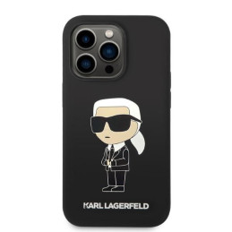 Karl Lagerfeld Silicone Ikonik MagSafe dėklas iPhone 14 Pro Max - juodas