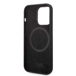 Karl Lagerfeld Silicone Ikonik MagSafe dėklas iPhone 14 Pro Max - juodas