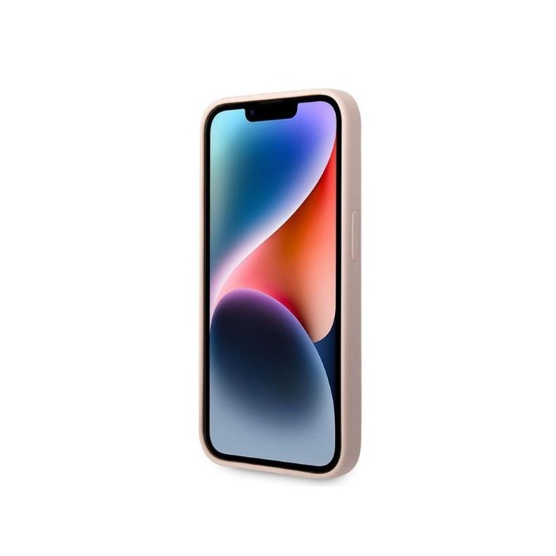 Karl Lagerfeld Silicone Ikonik MagSafe dėklas iPhone 14 Pro Max - rožinis