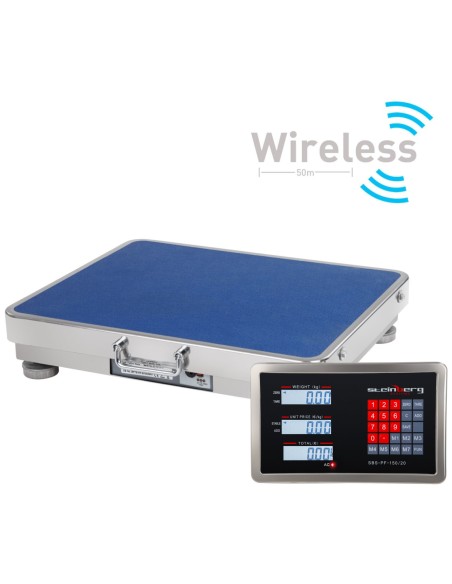 Svorio lagamino platforma belaidis WiFi SBS-PF-A150/20 LCD iki 150kg Svorio lagamino platforma belaidis WiFi SBS-PF-A150/20 LCD iki 150kg