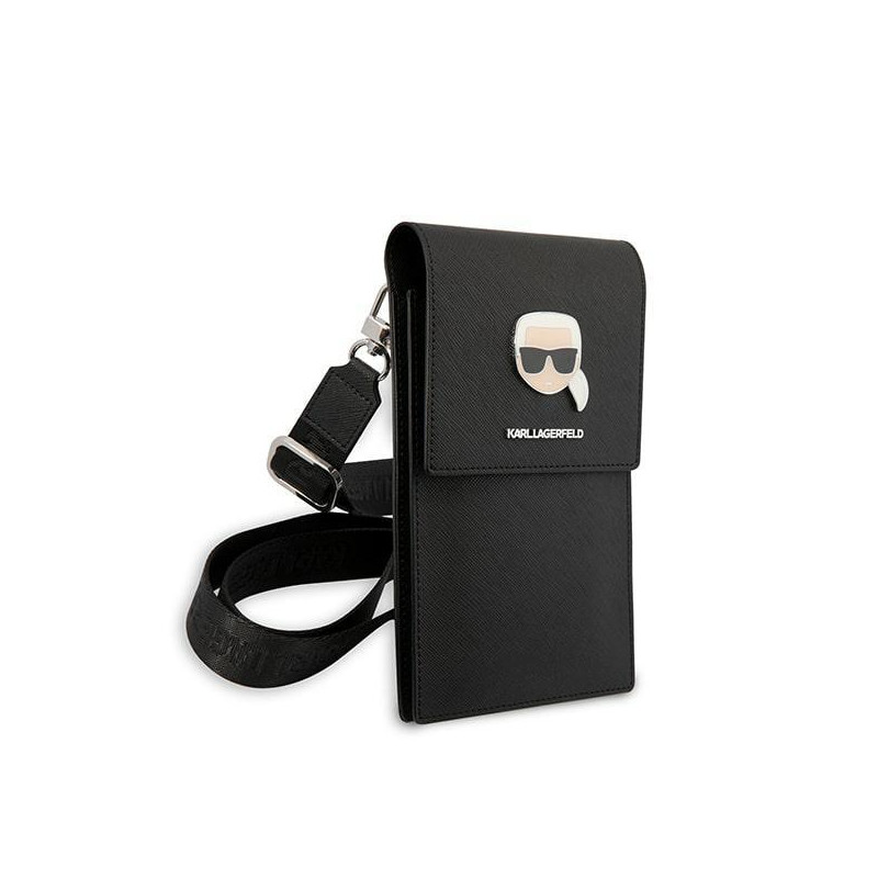 Karl Lagerfeld Metalinė Karl Head rankinė - juoda