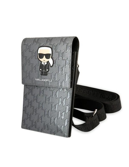 Karl Lagerfeld Ikonik Karl Monogram Patch krepšys – sidabrinis Karl Lagerfeld Ikonik Karl Monogram Patch krepšys – sidabrinis
