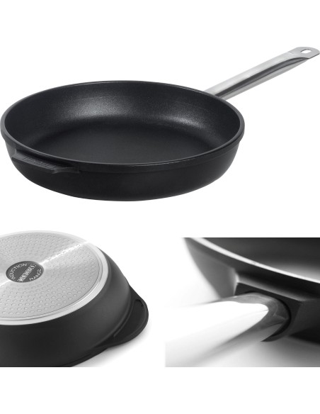 Profi Line indukcinė keptuvė pagaminta iš aliuminio, padengto titano skersmeniu. 320 mm – Hendi 629345