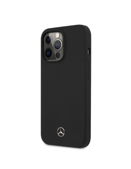 Mercedes Silicone Line MagSafe dėklas iPhone 13 Pro / iPhone 13 - juodas Mercedes Silicone Line MagSafe dėklas iPhone 13 Pro / iPhone 13 - juodas