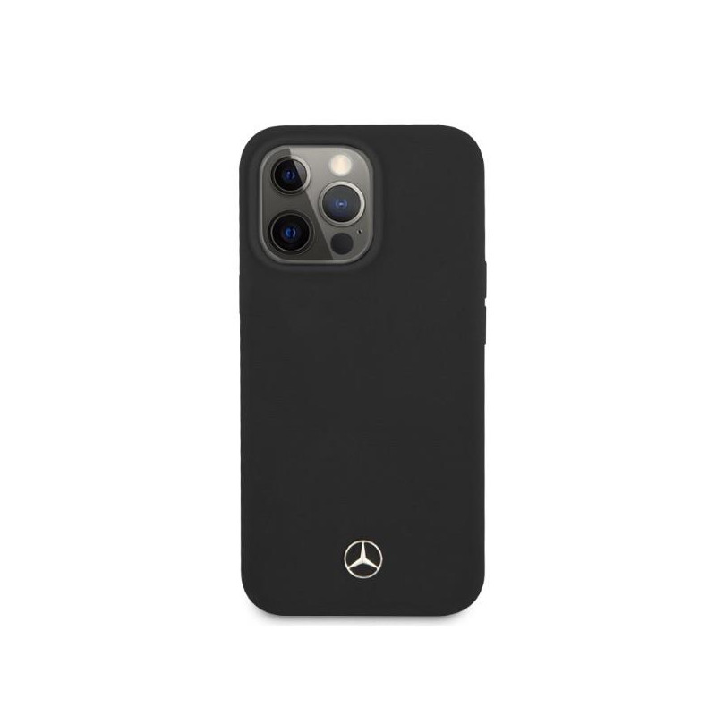 Mercedes Silicone Line MagSafe dėklas iPhone 13 Pro / iPhone 13 - juodas