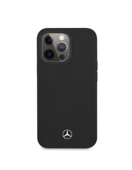 Mercedes Silicone Line MagSafe dėklas iPhone 13 Pro / iPhone 13 - juodas Mercedes Silicone Line MagSafe dėklas iPhone 13 Pro / iPhone 13 - juodas