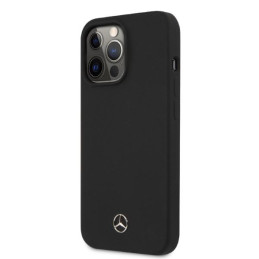 Mercedes Silicone Line MagSafe dėklas iPhone 13 Pro Max - juodas