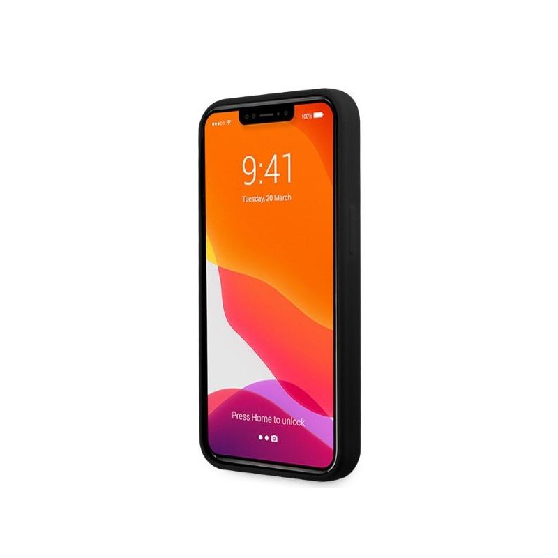 Mercedes Silicone Line MagSafe dėklas iPhone 13 Pro Max - juodas
