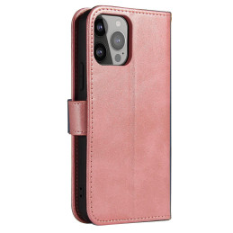 Magnet Case dėklas, skirtas Samsung Galaxy A34 5G dangteliu su atvartu, rožinės spalvos piniginės stovu
