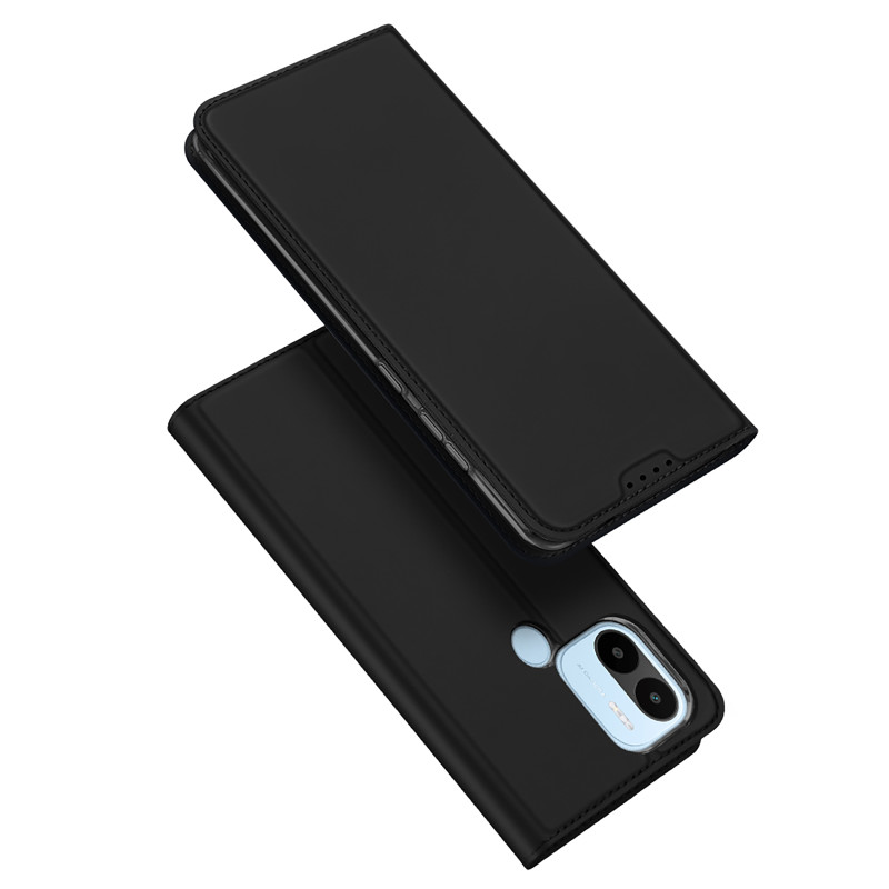 Dux Ducis Skin Pro dėklas, skirtas Xiaomi Redmi A1+ atverčiamas dangtelis kortelės piniginės stovas juodas Dux Ducis Skin Pro dėklas, skirtas Xiaomi Redmi A1+ atverčiamas dangtelis kortelės piniginės stovas juodas