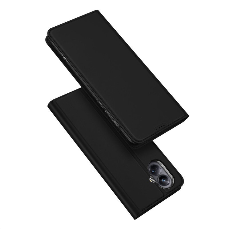 Dux Ducis Skin Pro dėklas, skirtas Realme 10 Pro+ atverčiamas dangtelis kortelės piniginės stovui, juodas Dux Ducis Skin Pro dėklas, skirtas Realme 10 Pro+ atverčiamas dangtelis kortelės piniginės stovui, juodas