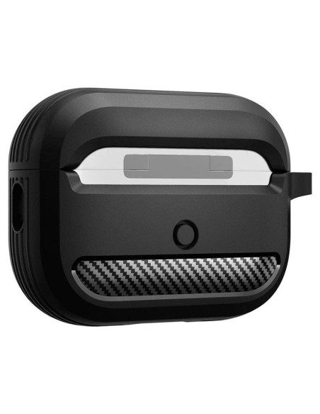 Spigen Rugged Armor dėklas, skirtas Apple AirPods Pro 1/ 2 – matinė juoda Spigen Rugged Armor dėklas, skirtas Apple AirPods Pro 1/ 2 – matinė juoda