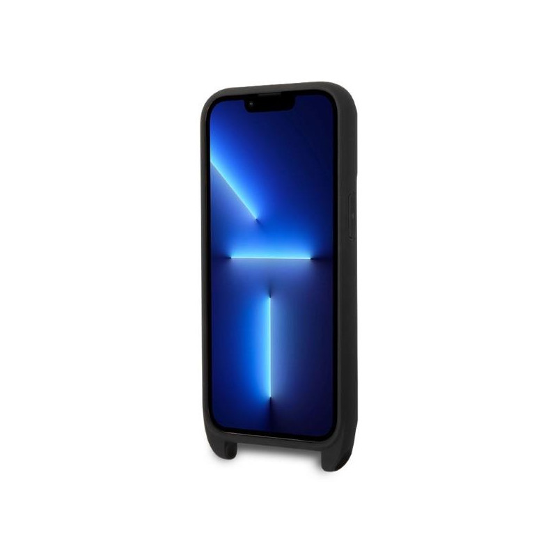 Karl Lagerfeld Monogram Ikonik Patch dėklas iPhone 14 Pro - juodas