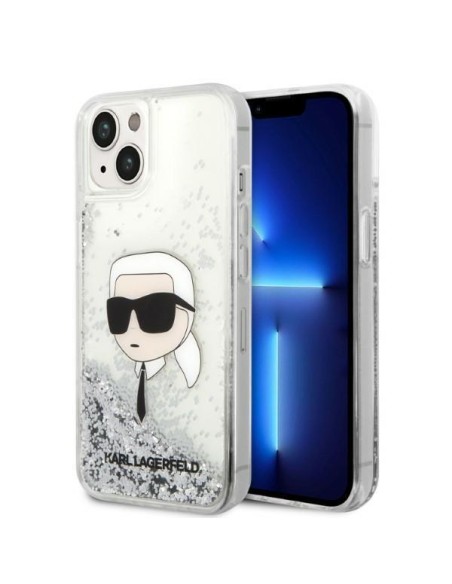 Karl Lagerfeld Glitter Karl& 39 s Head dėklas iPhone 14 Plus - sidabrinis Karl Lagerfeld Glitter Karl& 39 s Head dėklas iPhone 14 Plus - sidabrinis