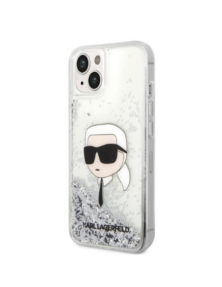 Karl Lagerfeld Glitter Karl& 39 s Head dėklas iPhone 14 Plus - sidabrinis Karl Lagerfeld Glitter Karl& 39 s Head dėklas iPhone 14 Plus - sidabrinis