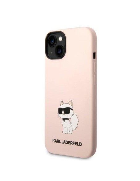 Karl Lagerfeld Silicone Choupette dėklas iPhone 14 Plus - rožinis Karl Lagerfeld Silicone Choupette dėklas iPhone 14 Plus - rožinis