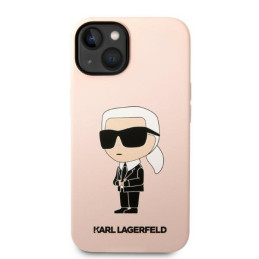 Karl Lagerfeld Silicone Ikonik dėklas iPhone 14 Plus - rožinis