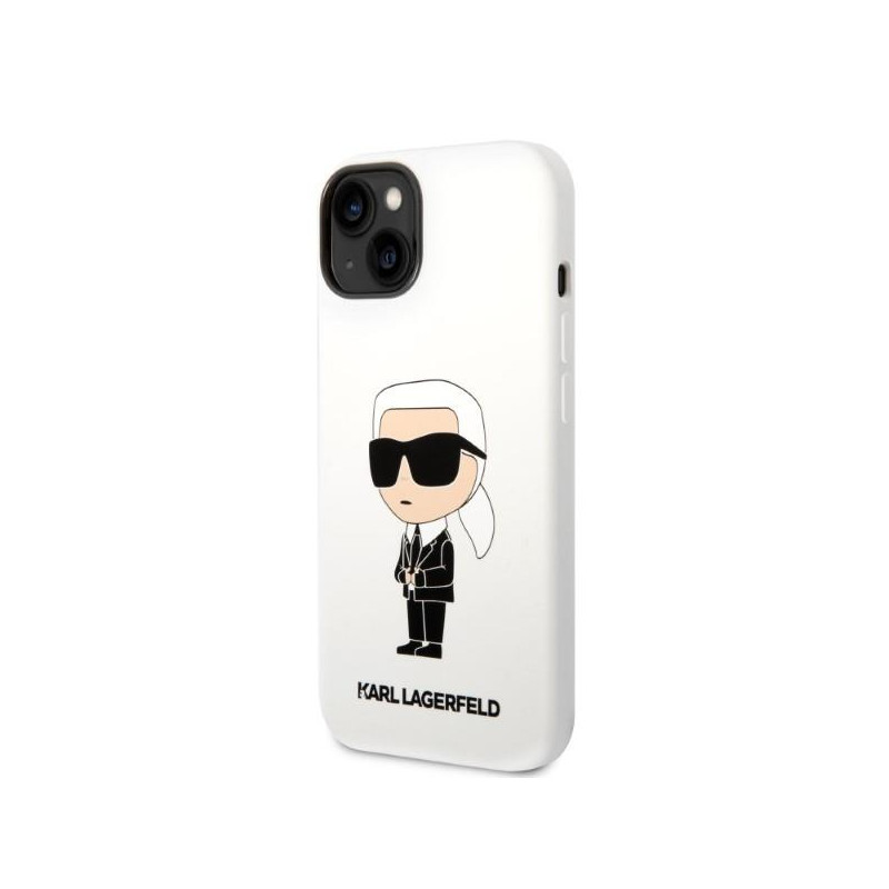 Karl Lagerfeld Silicone Ikonik dėklas iPhone 14 - baltas