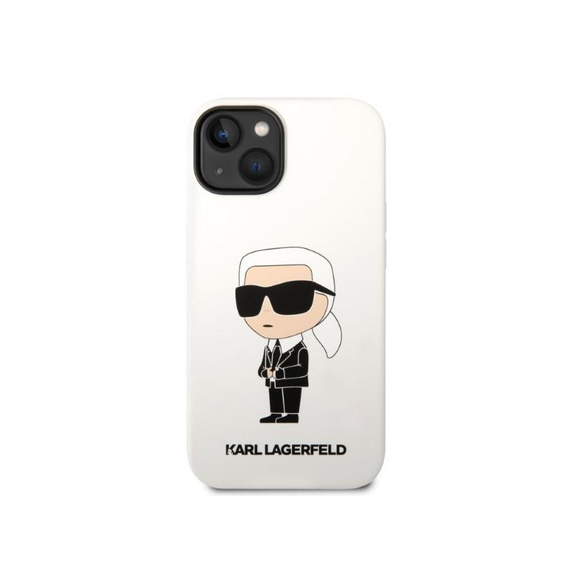 Karl Lagerfeld Silicone Ikonik dėklas iPhone 14 - baltas